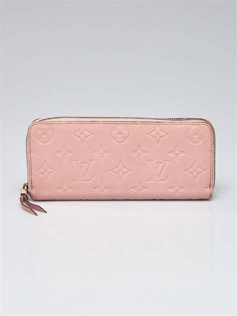 louis vuitton clemence wallet rose ballerine